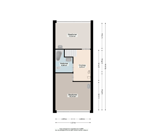 Floorplan - Robijnstraat 46, 9743 KR Groningen